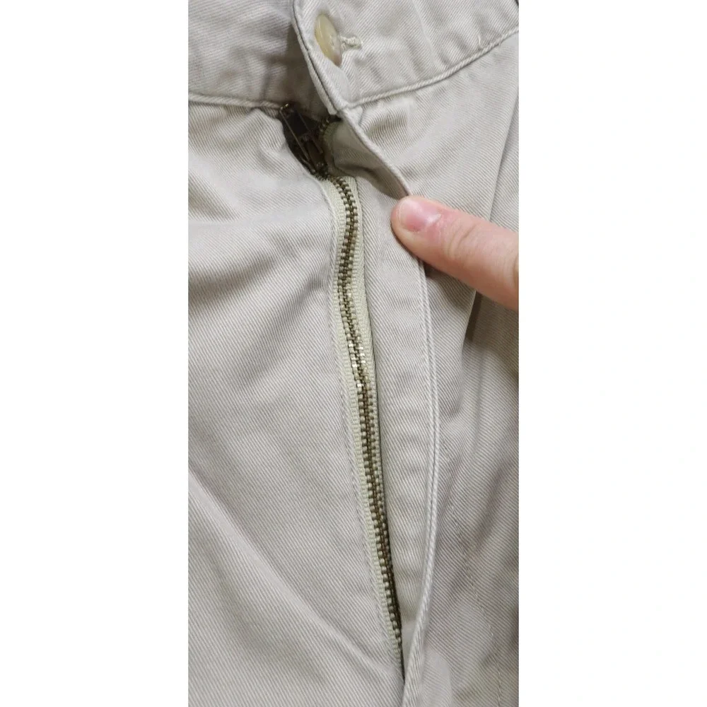 VTG Polo Ralph Lauren Tyler Shorts Men 38in Tan Classic Chino Pleated Cotton 90s